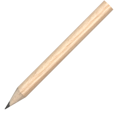 Picture of MINI WOOD PENCIL with No Eraser - Natural