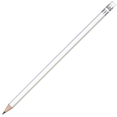 Picture of WOOD ARGENTE PENCIL with White Eraser - White