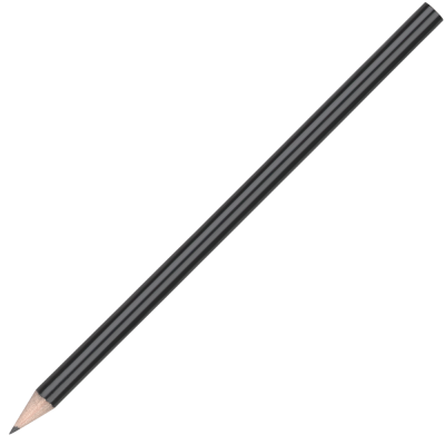 Picture of STANDARD WOOD PENCIL with No Eraser - Black