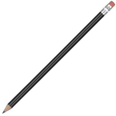 Picture of FSC WOOD PENCIL with Pink Eraser - Black