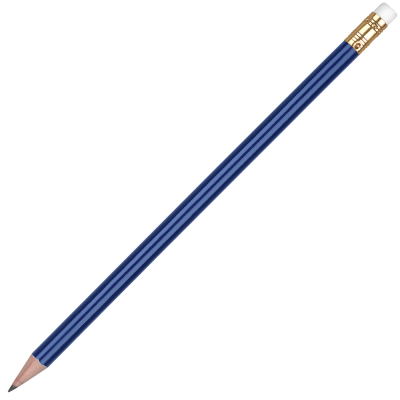 Picture of WOOD ORO PENCIL with White Eraser - Medium Blue