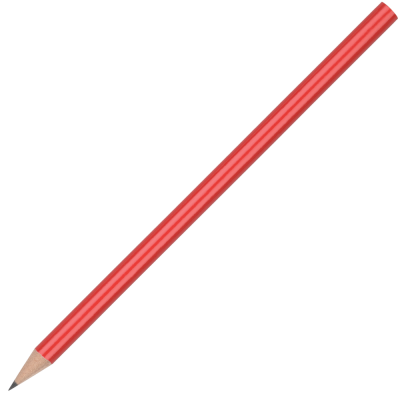 Picture of STANDARD WOOD PENCIL with No Eraser - Red