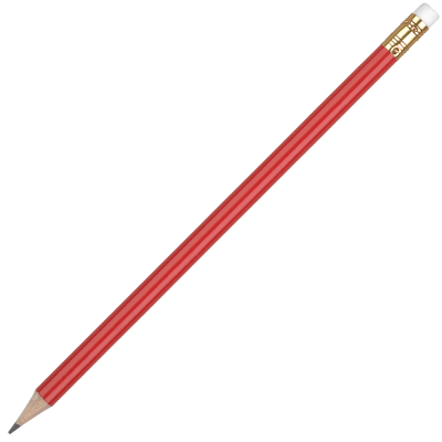 Picture of WOOD ORO PENCIL with White Eraser - Red