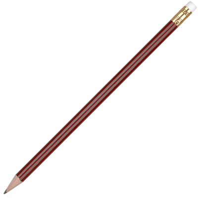 Picture of WOOD ORO PENCIL with White Eraser - Burgundy