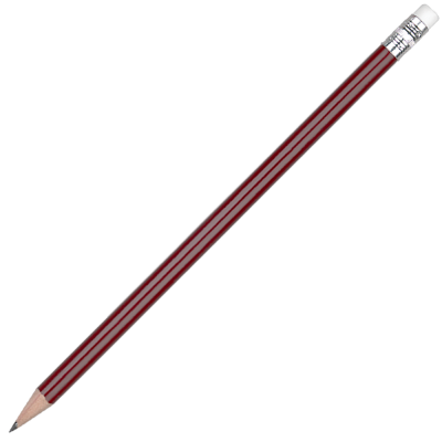 Picture of WOOD ARGENTE PENCIL with White Eraser - Burgundy