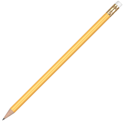 Picture of WOOD ORO PENCIL with White Eraser - Yellow