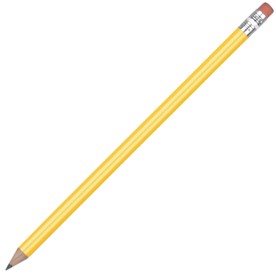 Picture of FSC WOOD PENCIL with Pink Eraser - Yellow