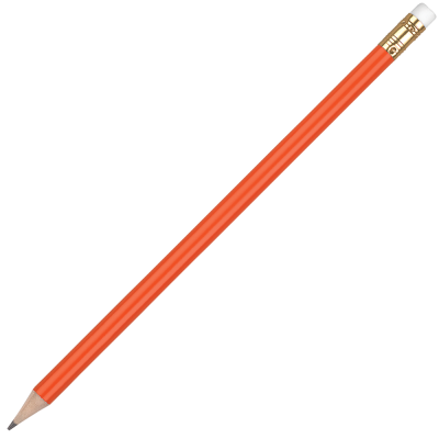 Picture of WOOD ORO PENCIL with White Eraser - Orange