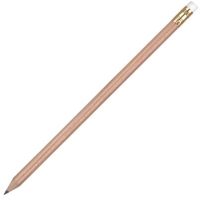 Picture of WOOD ORO PENCIL with White Eraser - Natural