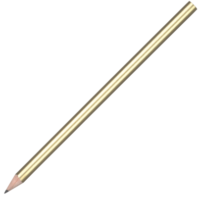 Picture of STANDARD WOOD PENCIL with No Eraser - Gold