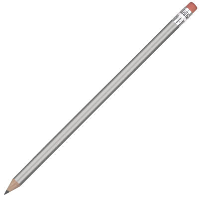 Picture of FSC WOOD PENCIL with Pink Eraser - Silver