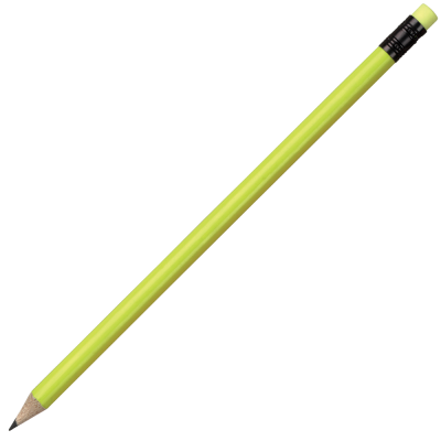 Picture of WOOD PENCIL - FLURORESCENT YELLOW