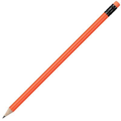 Picture of WOOD PENCIL - FLURORESCENT ORANGE