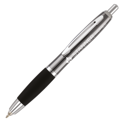 Picture of CONTOUR LIGHT BALL PEN - GUN METAL - SILVER