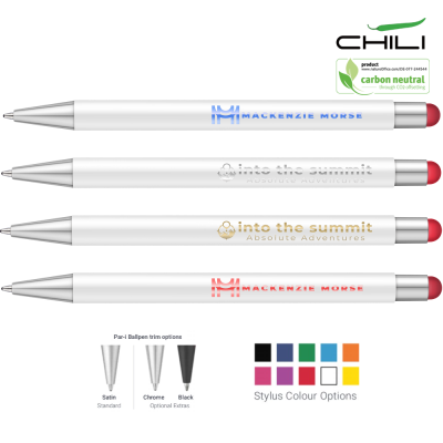 Picture of RECYCLED PAR-I STYLUS BALL PEN BY CHILI