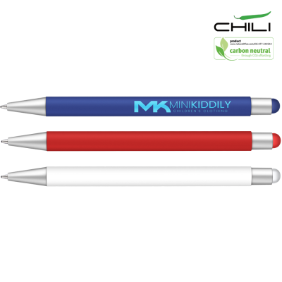 Picture of RECYCLED PAR-I SOFT FEEL STYLUS BALL PEN BY CHILI