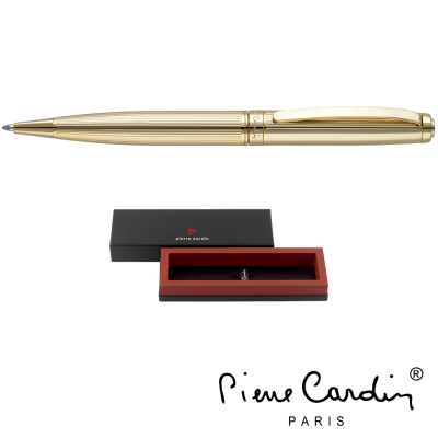 Picture of PIERRE CARDIN LUSTROUS METAL BALL PEN - GOLD with Pb17 Box 