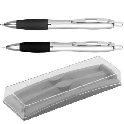 Picture of PEN SET - CONTOUR ARGENT PEN AND PENCIL with Pb02 Box 