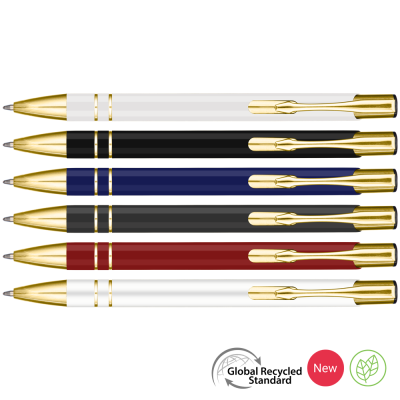 Picture of ELECTRA ORO GRS RECYCLED METAL BALL PEN.