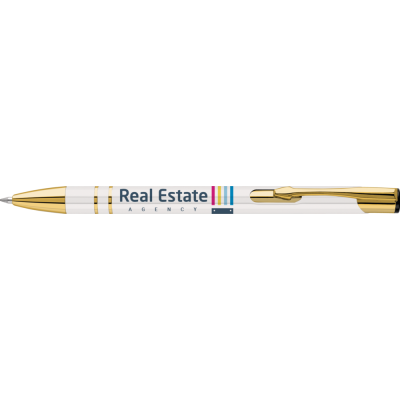 Picture of ELECTRA ORO GRS RECYCLED METAL BALL PEN (ULTRA HD PRINT)