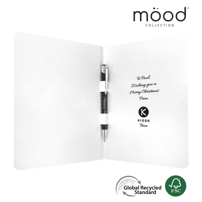 Picture of GREETING CARD with Mood Softfeel Grs Recycled Ball Pen Pen