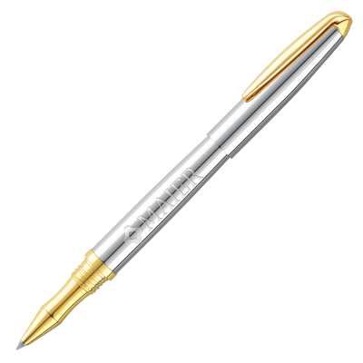 Picture of STERLING CLASSIC ROLLERBALL PEN - SILVER - GOLD