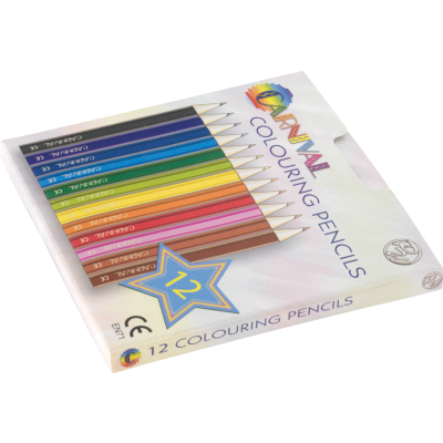 Picture of CARNIVAL COLOURING PENCIL SET FSC WOOD - 12 PACK.