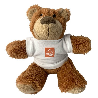 Picture of BUSTER SOFT TOY BEAR with White Tee Shirt