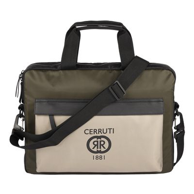 Hound Promotions. CERRUTI 1881 DOCUMENT BAG BRICK BEIGE KHAKI BLACK