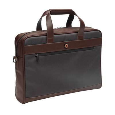 Halo Branded Solutions. CERRUTI 1881 DOCUMENT BAG BOND GREY BROWN