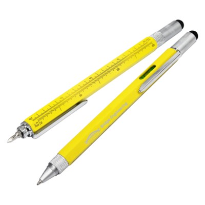 Picture of YELLOW MULTIFUNCTION BALL PEN.