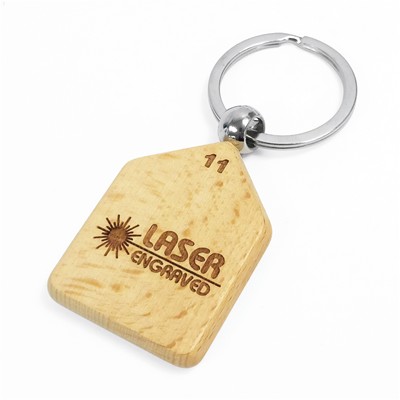 Picture of HOUSE WOOD KEYRING