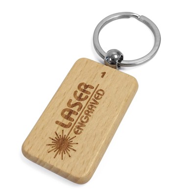 Picture of RECTANGULAR - RC WOOD KEYRING