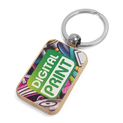 Picture of SMALL RECTANGLE-SC WOOD KEYRING