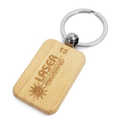 Picture of SMALL RECTANGLE-SC WOOD KEYRING