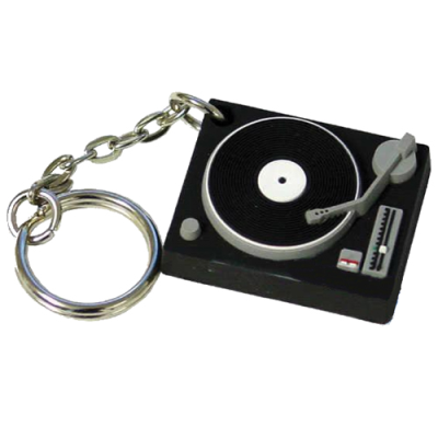 Picture of STRESS TURNTABLE KEYRING.