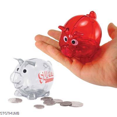 Picture of SMALL PIGGY BANK ** (RED ONLY)