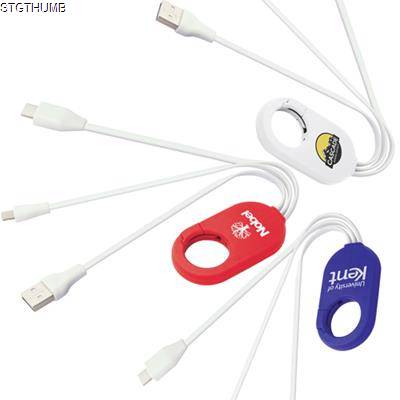 Picture of 3-IN-1 LONG ARM USB CHARGER CABLE - NEW TYPE-C CONNECTOR