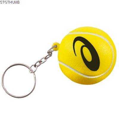 Picture of STRESS TENNIS BALL KEYRING.