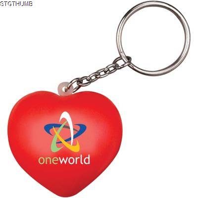 Picture of STRESS LOVE HEART KEYRING.