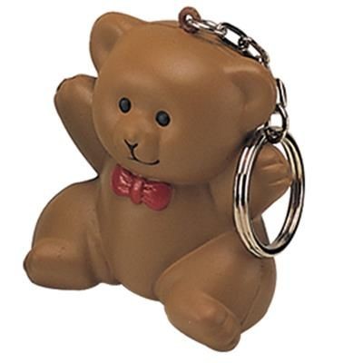 Picture of STRESS TEDDY BEAR KEYRING.