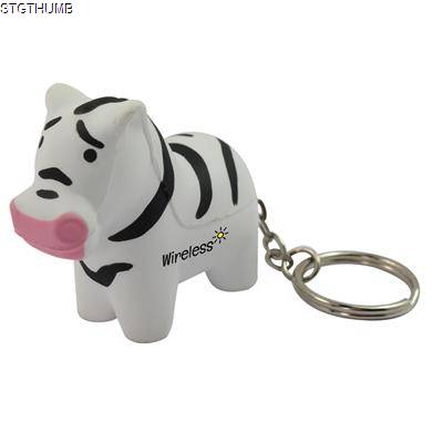 Picture of STRESS ZEBRA KEYRING.