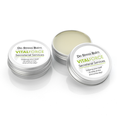 Picture of DE-STRESS BALM in an Aluminium Metal Jar (10Ml)