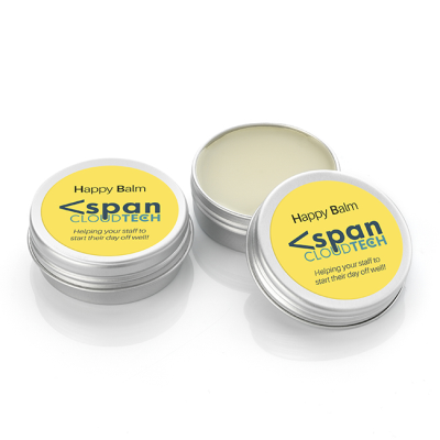 Picture of HAPPY BALM in an Aluminium Metal Jar (10Ml).