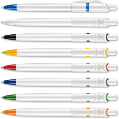 DUCAL FT PUSH BUTTON PLASTIC BALL PEN.