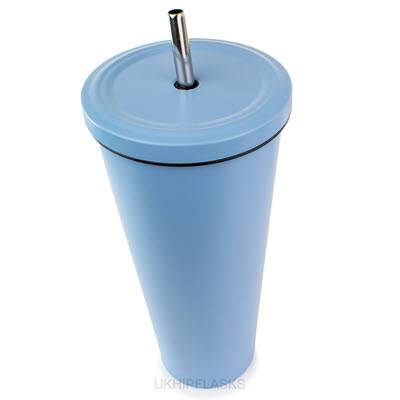 Picture of LARGE THERMAL INSULATED 750ML BLUE TUMBLER.