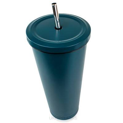 Picture of LARGE THERMAL INSULATED 750ML TEAL  TUMBLER.