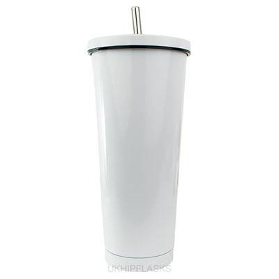 Picture of LARGE THERMAL INSULATED 750ML WHITE TUMBLER.