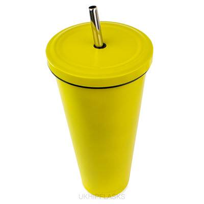 Picture of LARGE THERMAL INSULATED 750ML YELLOW  TUMBLER.