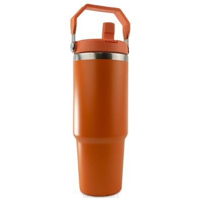 Picture of ORANGE THERMAL INSULATED TUMBLER.